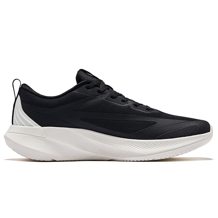 Erke Cushioning Rebound Low top City Commuting Running Shoes Men’s Jet Black Microcrystal White