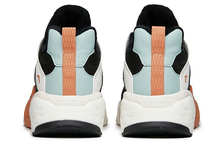 ANTA Leather Fleeced Running Shoes ‘White Orange Black’ Women’s