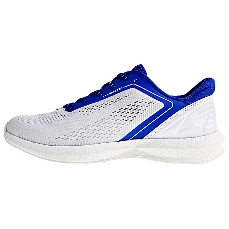 HEALTH Cushioning Abrasion Resistant Cushioning, Wear Resistant Low top Marathon Running Shoes Unisex White Blue