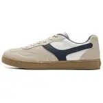 Li Ning Yunchuan Abrasion Resistant, Lightweight, Balanced Low top German Army Trainers Men's Beige Blue White