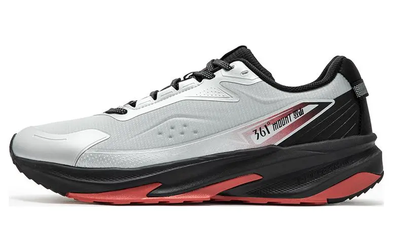 361° Cushioning Abrasion Resistant Waterproof Low top Training Running Shoes Men's Silver Black