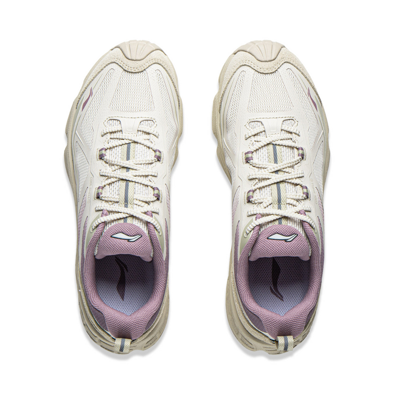 Li Ning Outdoor CF Tracing Breathable And Resilient Low top Outdoor Shoes Unisex Xuan Paper White