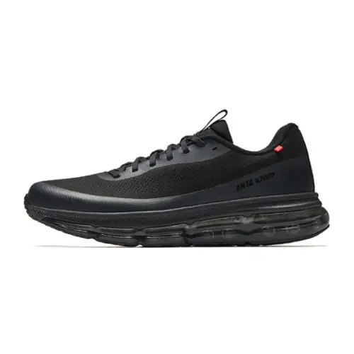 Anta Running Collection Abrasion Resistant Rebound Low top City Commuting Running Shoes Men's Basic Black