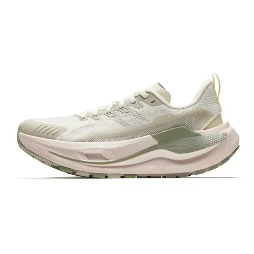 Anta Kunlun Cushioning Abrasion Resistant Rebound Low top Trail Running Shoes Women's Beige Green
