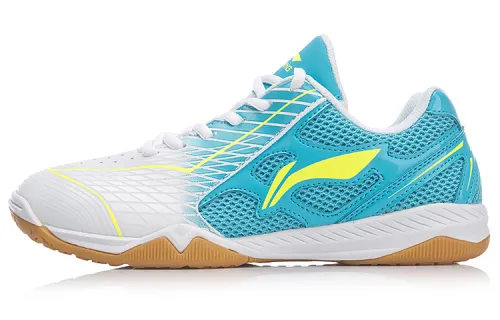 LiNing Cushioning Breathable Abrasion Resistant Slip Resistant Low Top Running Shoes Women's White Blue