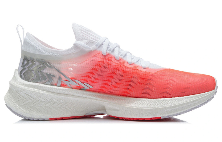 Li Ning Feidian Discovery Slip Resistant Abrasion Resistant Low top Running Shoes Men’s Neon Fruit Red