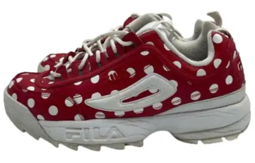FILA Disruptor 2 Comfortable Low top Running Shoes Women's Red