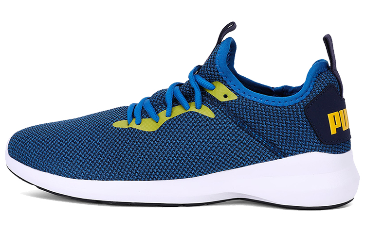 PUMA Running Shoes Men's Low Top Blue/Yellow/White