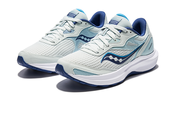 Saucony Cohesion 16 Cushioning Slip Resistant Low top Running Shoes Women’s Gray Blue