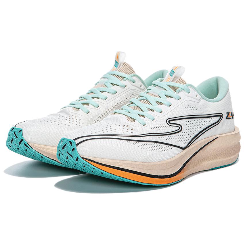 Erke Cushioning Rebound Low top Qi Technology Casual Running Shoes Men’s White Green