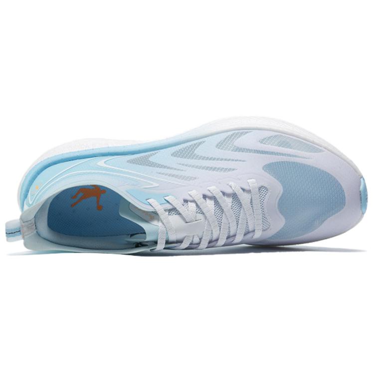 QIAODAN Light Speed 4.0 PLUS Cushioning Rebound Low top Casual Running Shoes Men’s White Blue