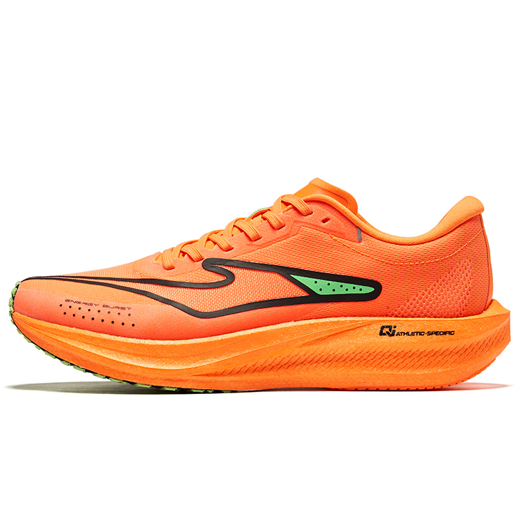 Erke Ji Feng 2.0 PU, Textile Low top Marathon Training Sprint Running Shoes Men’s Persimmon Colorway