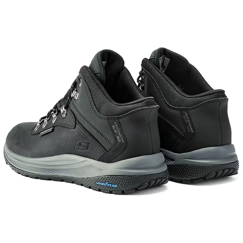 Skechers MENS USA Comfortable And Lightweight Abrasion Resistant Mid top Outdoor Shoes Men’s Black