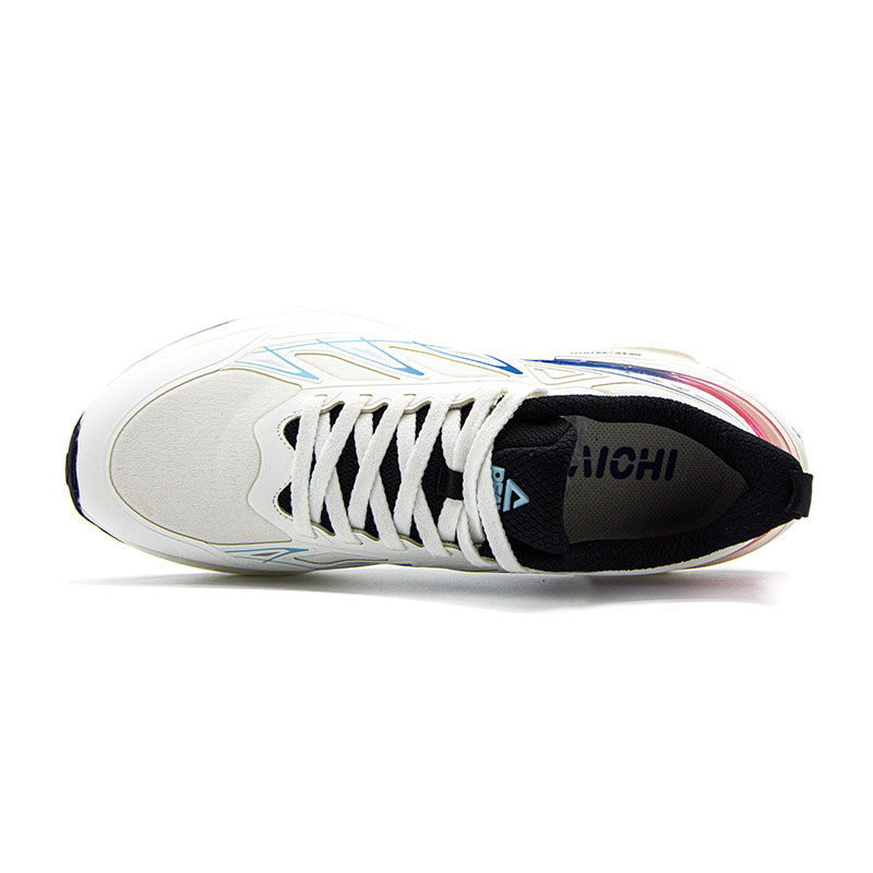 PEAK Taichi 6.0pro Cushioning Lightweight Abrasion Resistant Low top Casual Running Shoes Men’s White Blue