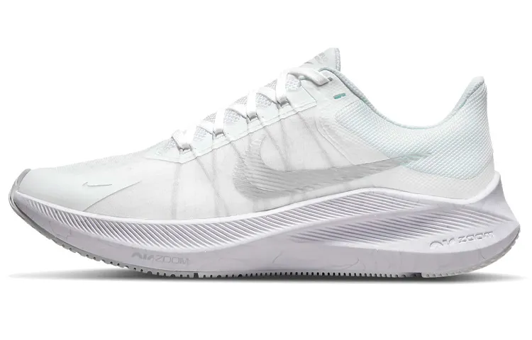 Nike Zoom Winflo 8 White Metallic Silver Women's
