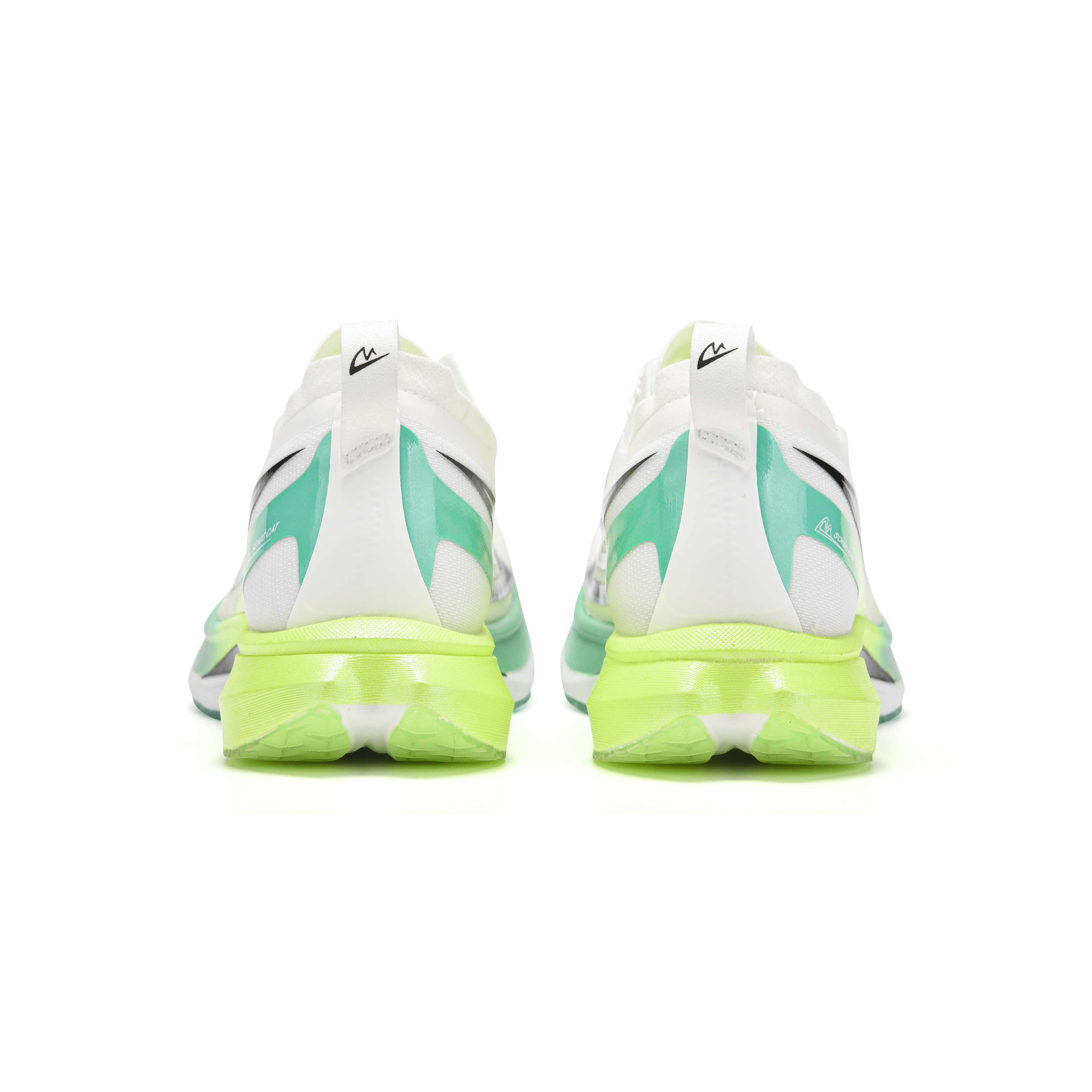 YINSUMAO Full Length Carbon Plate Training Running Shoes Unisex White Green