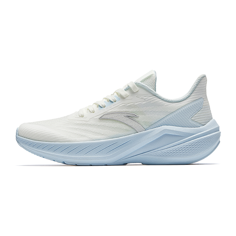 Anta Slip-Resistant Breathable Lightweight Height Increasing Low-Top Casual Running Shoes Women’s White Blue