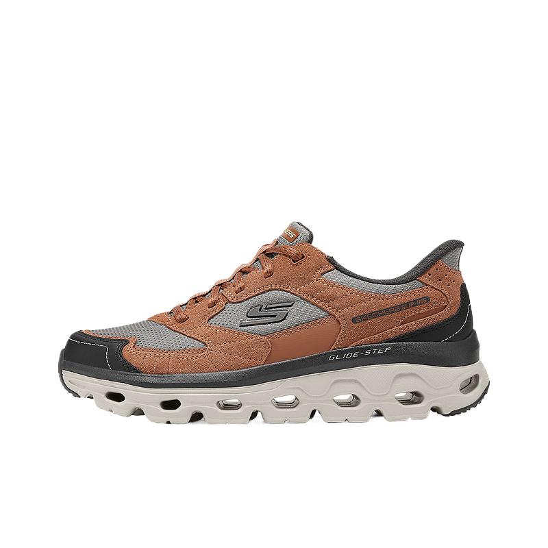 Skechers OUTDOOR MENS Abrasion Resistant Low top Outdoor Shoes Men’s Reddish Umber