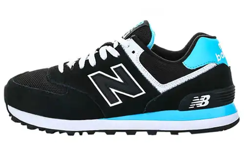 New Balance 574 Series Low Top Black/Blue Women's