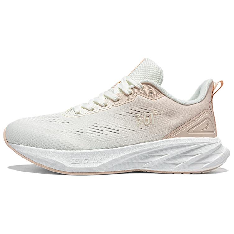 361° Abrasion Resistant Slip Resistant Low top Casual Sprint Running Shoes Women’s White Pink