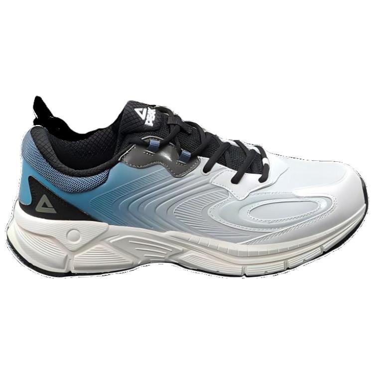 PEAK Comfortable Cushioning, Wear Resistant Low top Casual Running Shoes Men’s White Blue