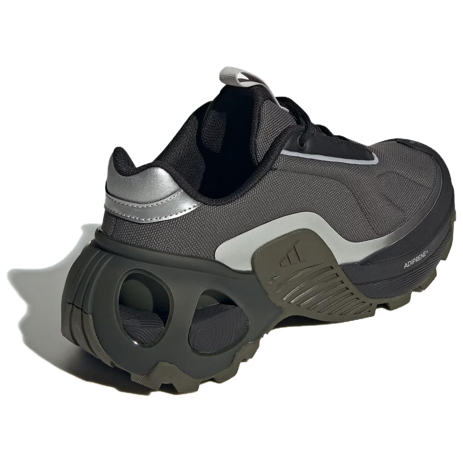 Adidas Edge Runner Slip Resistant Abrasion Resistant Low top Running Shoes Unisex Gray Black