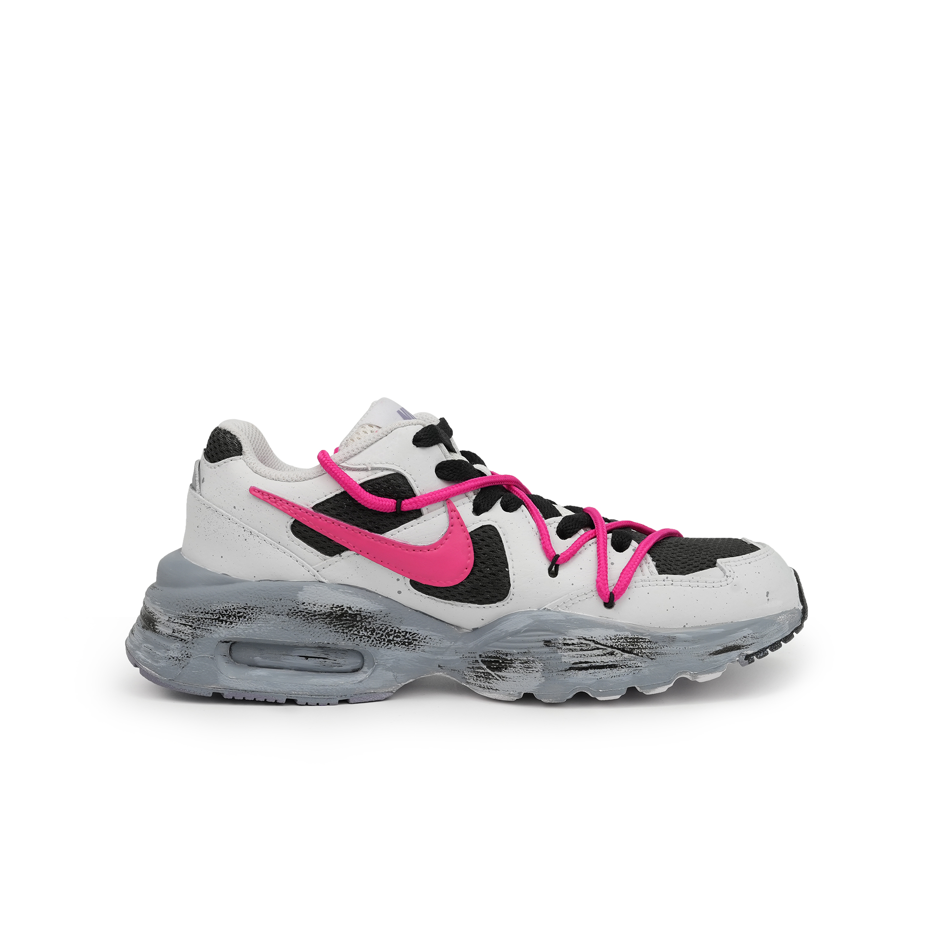 Nike Air Max Fusion Cushioning Abrasion Resistant Breathable Low top Running Shoes Women’s Gray