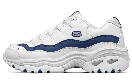 Skechers Energy Over Joy Low Running Shoes White/Blue Women's
