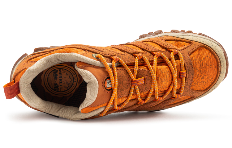 MERRELL MOAB 3 Cushioning Abrasion Resistant Waterproof And Breathable Low top Outdoor Shoes Unisex Orange