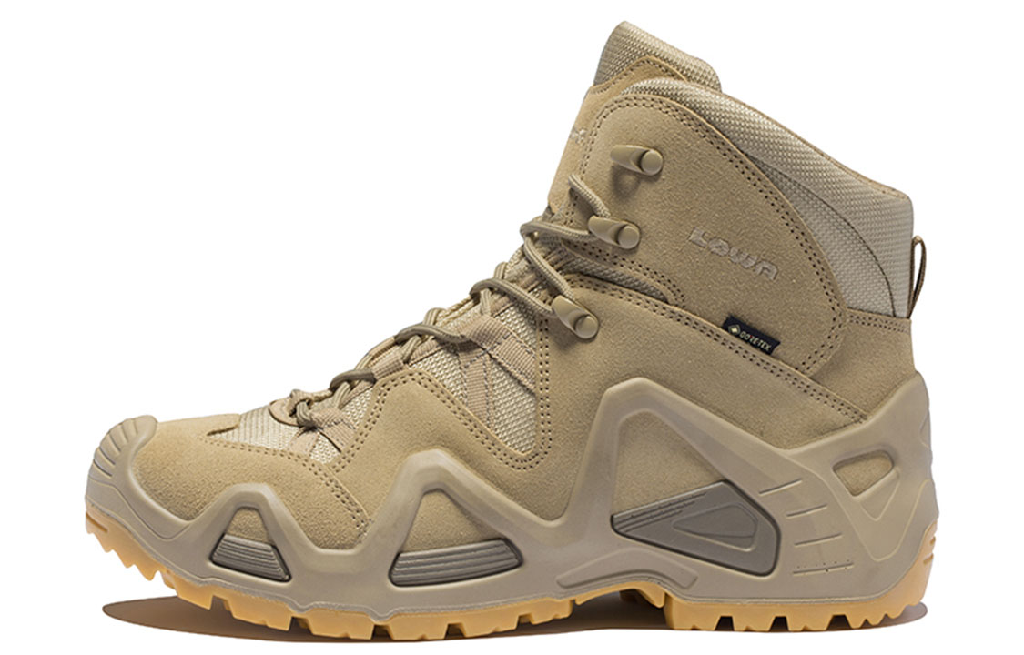 Lowa MK1 series zephyr Gtx natural mountain type hunting boots, wind falcon, wrapping, hiking, light short-distance, wear-resistant, waterproof and breathable, mid-top mountaineering shoes, men's sand color