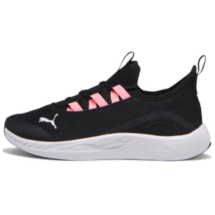 PUMA Slip Resistant, Abrasion Resistant, Breathable Low top Casual Running Shoes Women’s Black Pink White