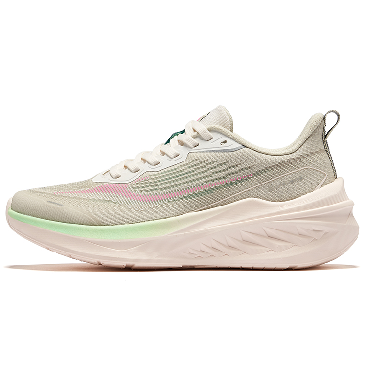 Erke Cushioning Abrasion Resistant Rebound Low top Casual Running Shoes Women’s White Green