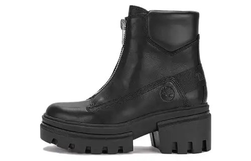 Timberland Everleigh Front Zip Boot 'Black Nubuck' Women's