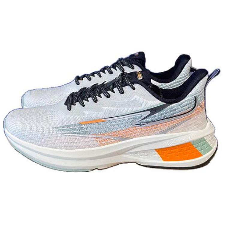 Erke Comfortable Abrasion Resistant Low top Running Shoes Men’s Gray Orange