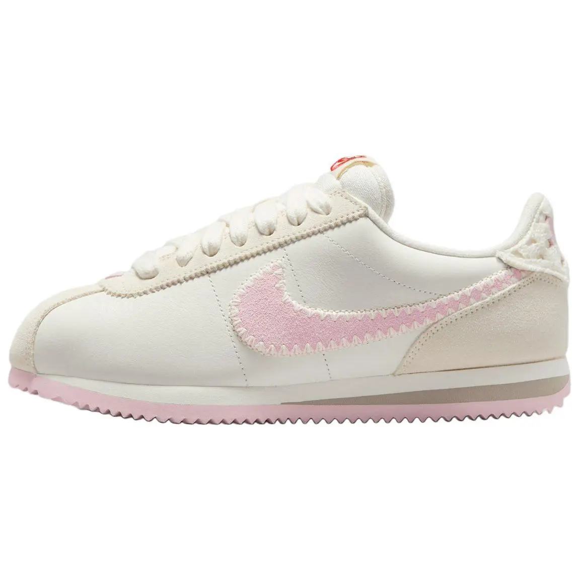 Nike Cortez Low top Running Shoes Women's White Pink