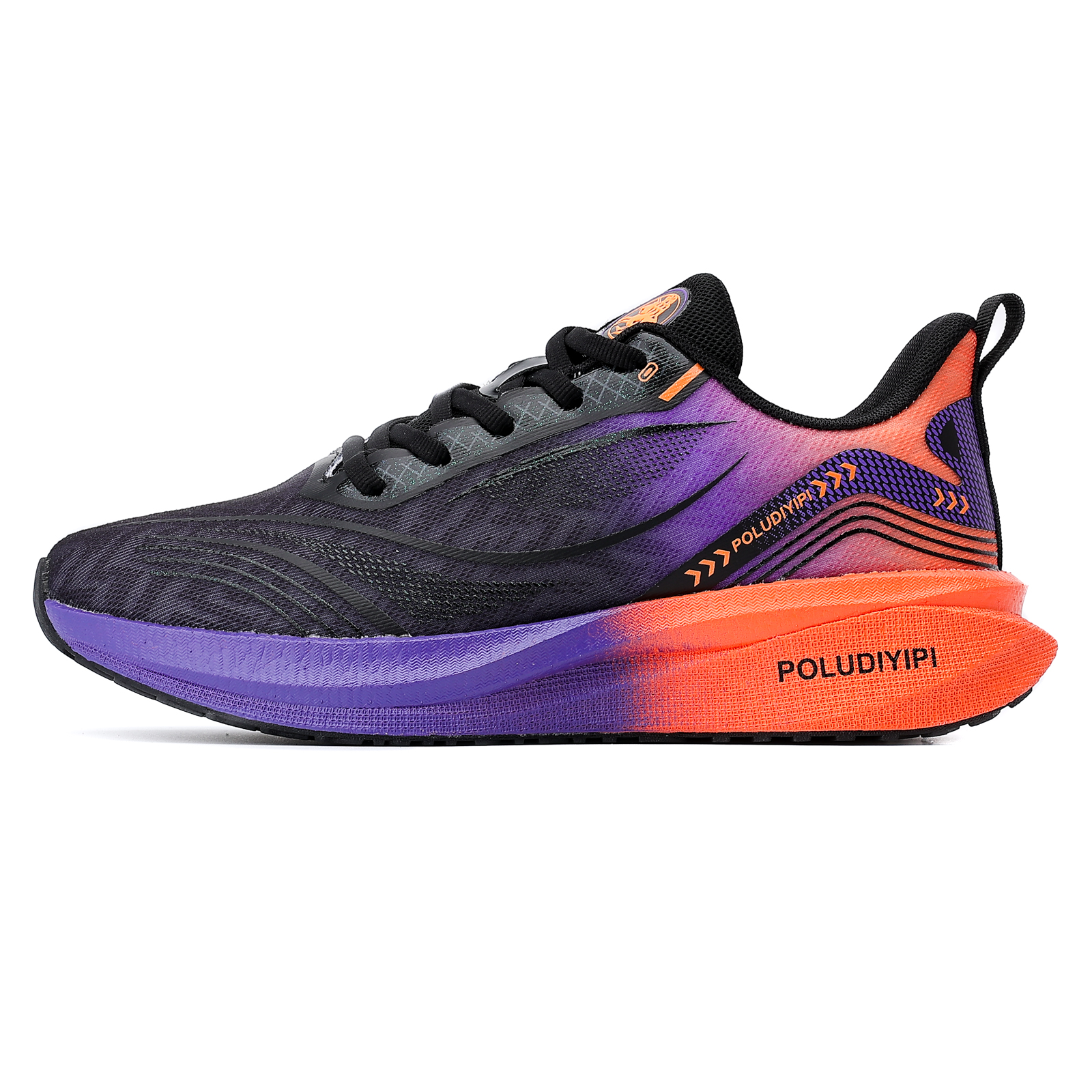POLUDIYIPI Jie Running S3PRO Running Shoes Unisex Low Top Black Purple/Jasmine Tea Green/Light Pink