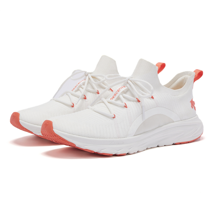 DESCENTE RUNNING Cushioning Rebound Low top Sports Running Shoes Women’s Peach Pink