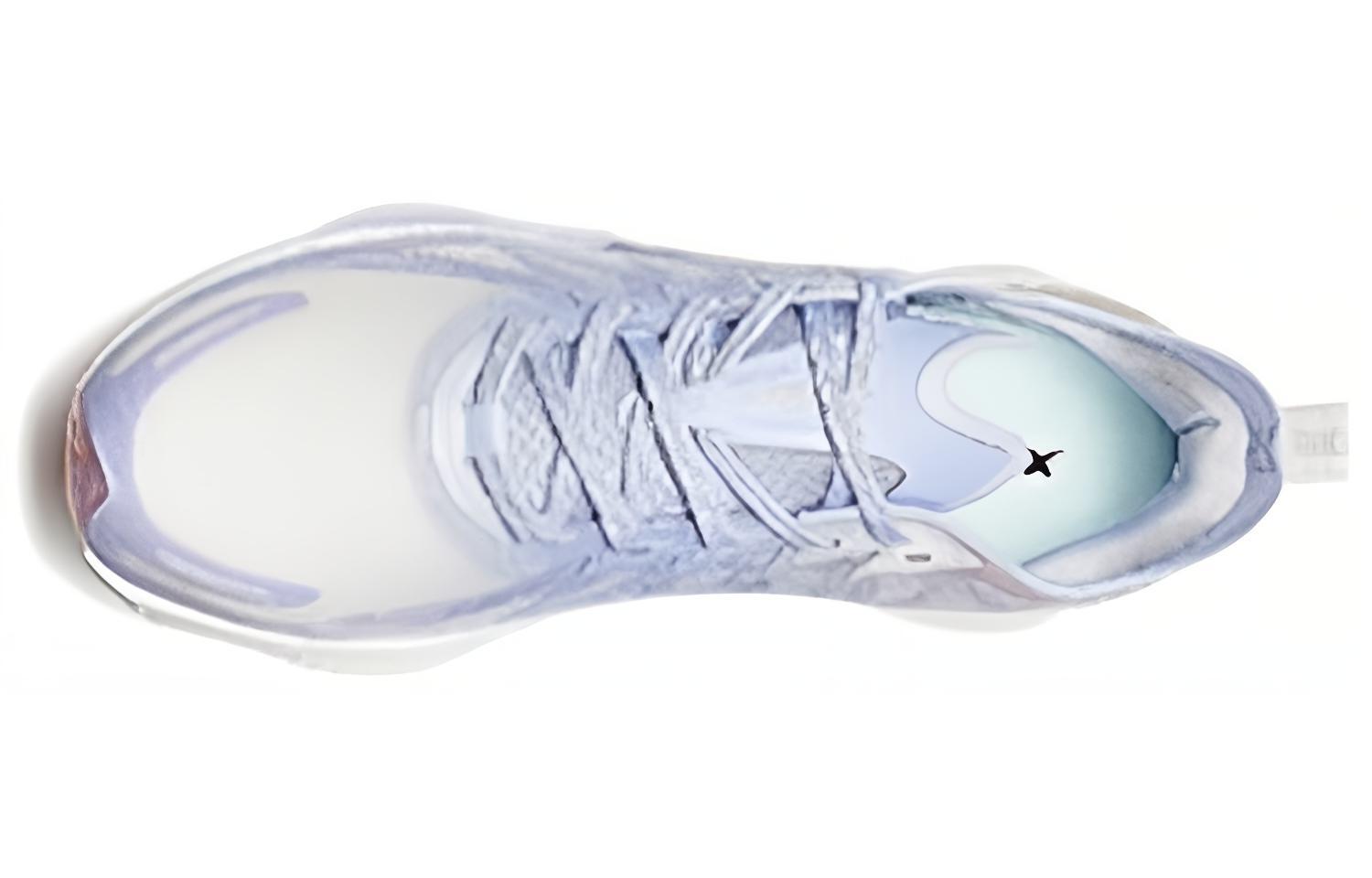 XTEP To Light Pro Running Shoes Women’s Low Top Snow Blue Purple/Pure Pink/New White