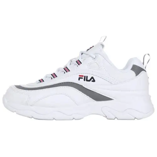 FILA Ray Abrasion Resistant Low top Casual Running Shoes Unisex White
