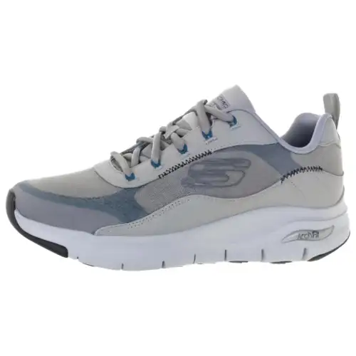 Skechers Arch Fit Abrasion Resistant Mid top Running Shoes Men's Gray