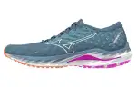 Mizuno Wave Inspire 19 Abrasion Resistant Cushioning Low top Running Shoes Women's Blue