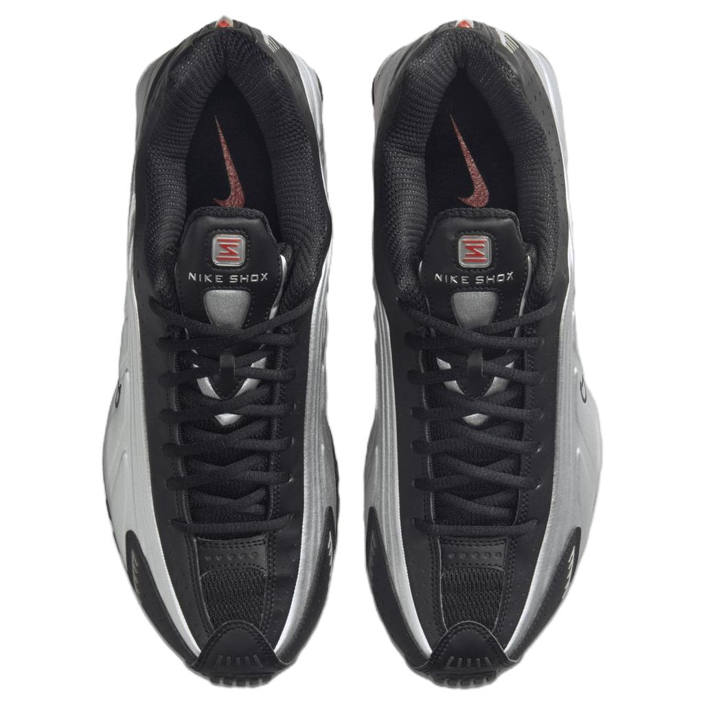 Nike Shox R4 Black Metallic Silver 2025