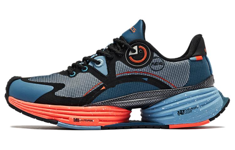 QIAODAN Comfortable And Breathable Abrasion Resistant Running Shoes Men’s Blue Orange