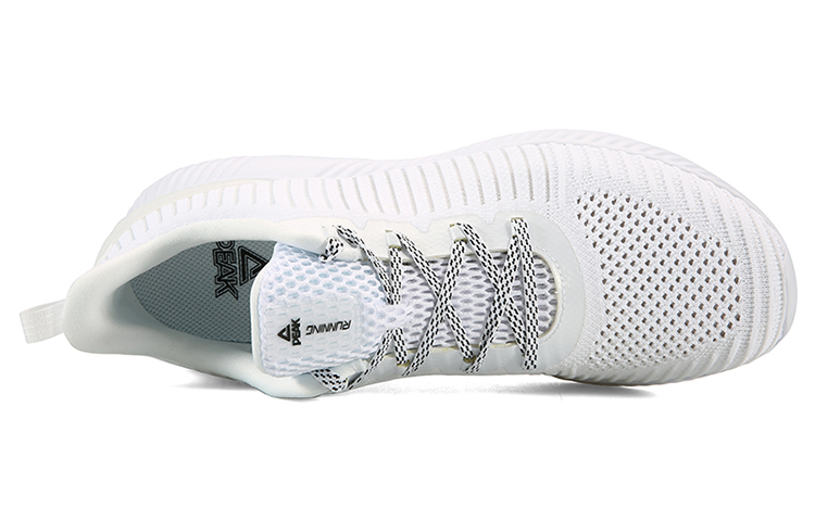 PEAK Cushioning Lightweight Low top Running Shoes Men's All White