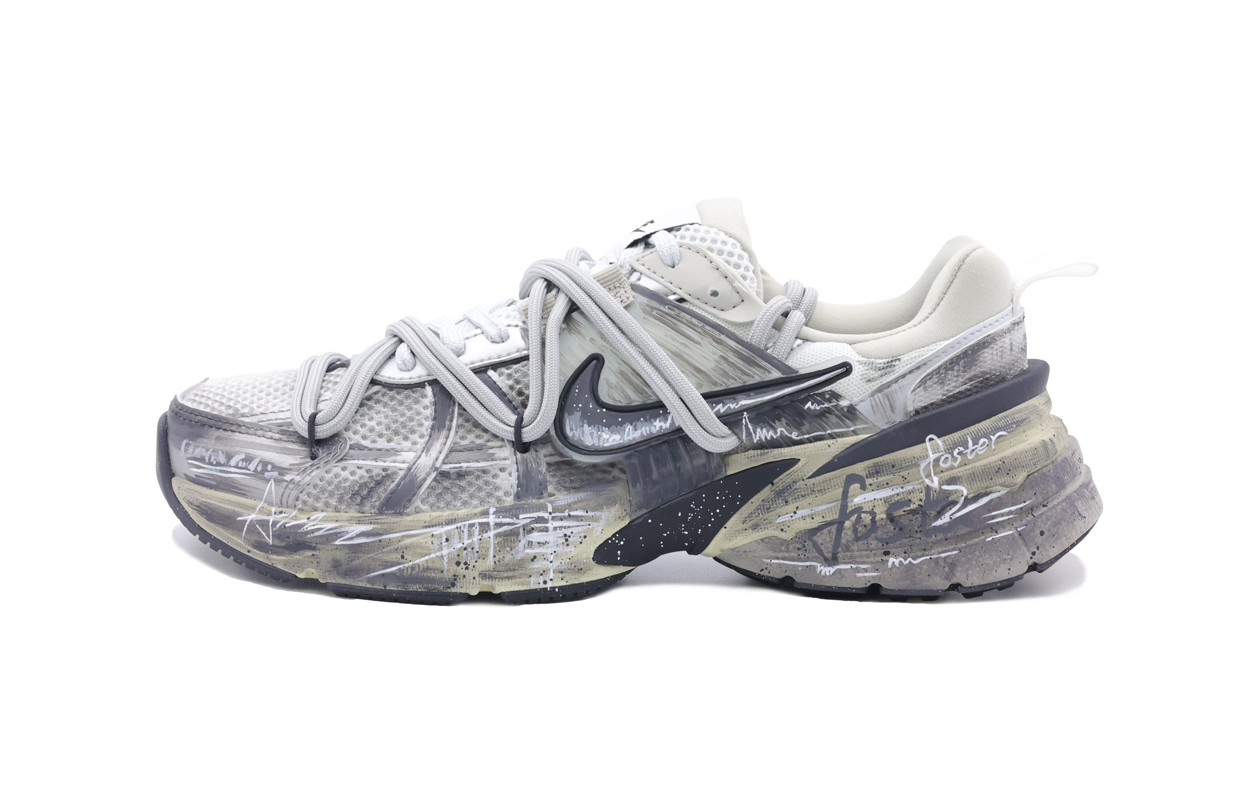 Nike V2K Run Slip Resistant Abrasion Resistant Slip Resistant Abrasion Resistant Low top Running Shoes Women's