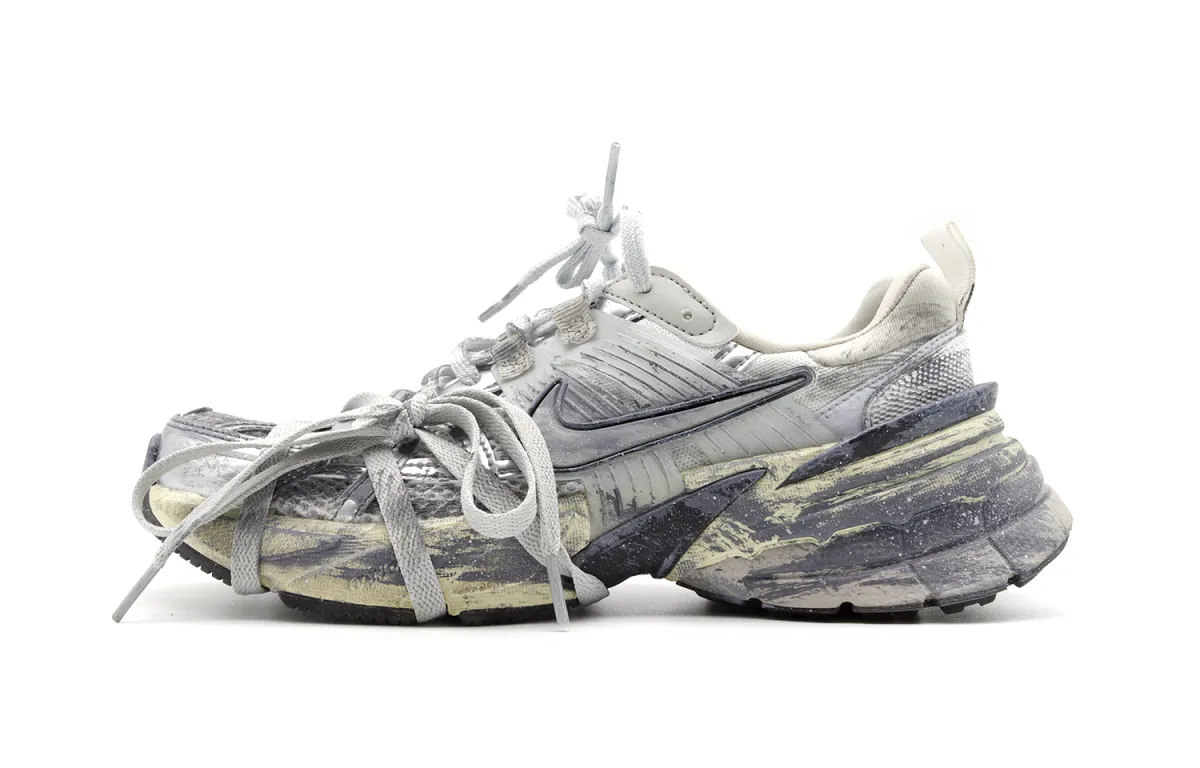 Nike V2K Run Low top Running Shoes Women's Gray White