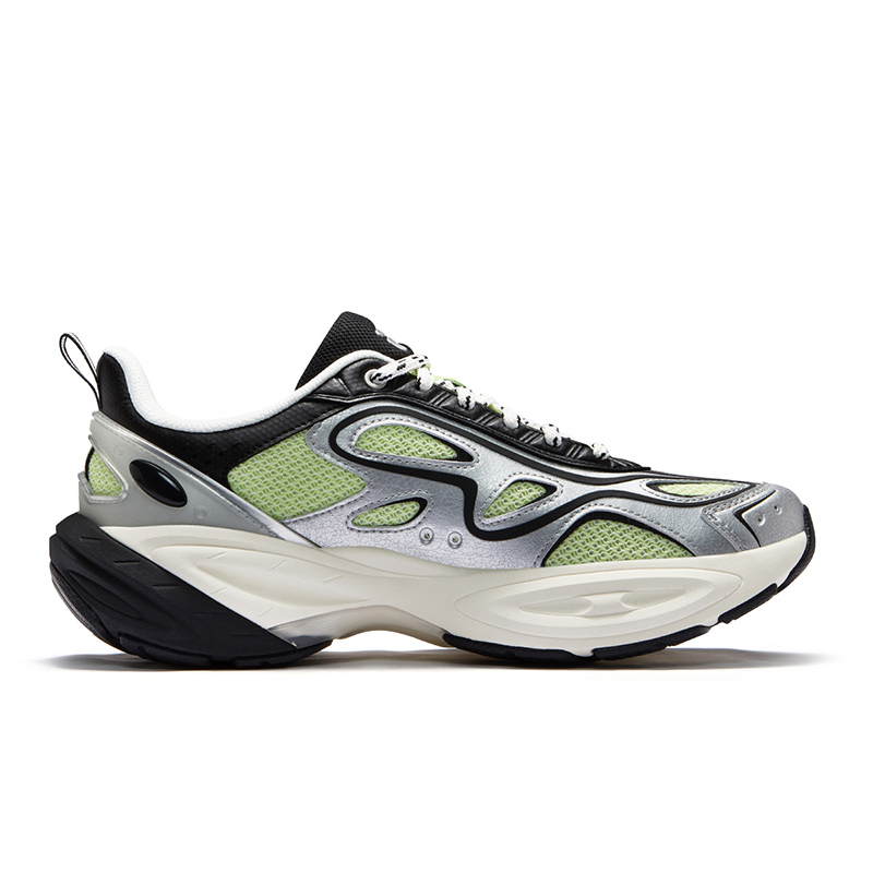 FILA FUSION BUZZARD II Meteorite Shoes 2 Low top Casual Running Shoes Men’s Green Silver