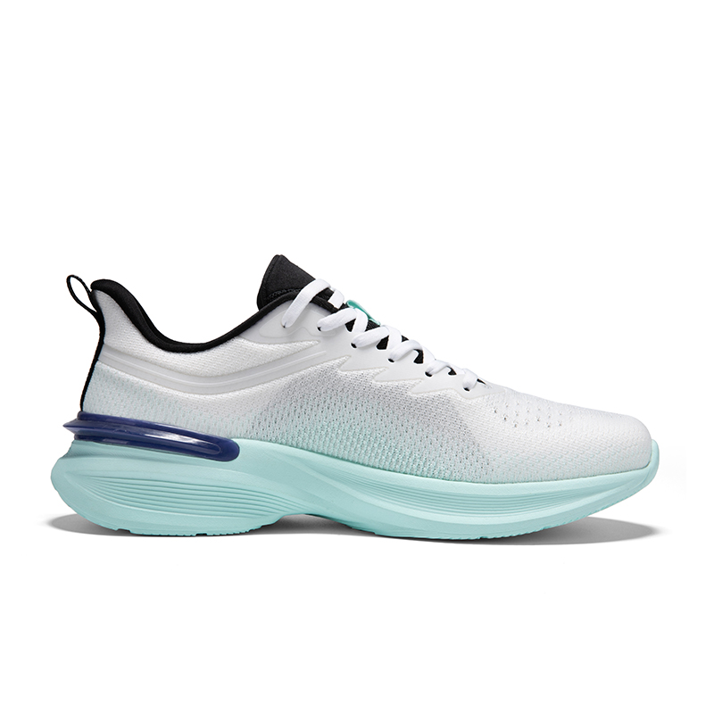 Erke Cushioning Abrasion Resistant Lightweight Low top Casual Running Shoes Men’s Erke White Bubble Green