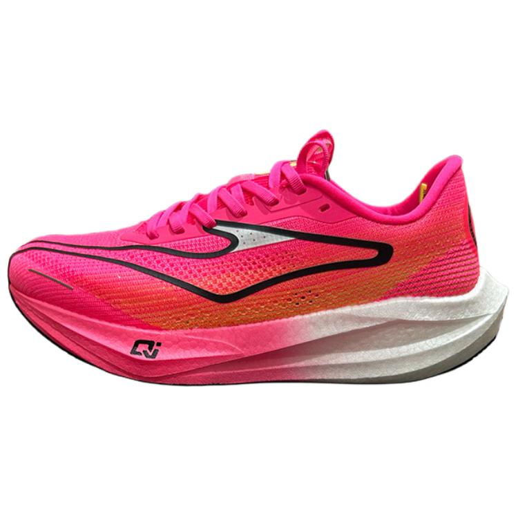 Erke Slip Resistant Abrasion Resistant Low top Casual Running Shoes Men's Fluorescent Fuchsia