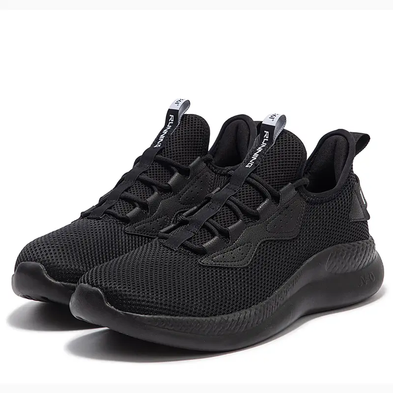 361° Soft Rebound Breathable Low top Casual Running Shoes Men’s Obsidian Black